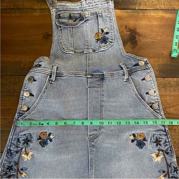 🩵💙 Free People DRIFTWOOD Garden Skirtall Embroidered Overall Maxi Dress 💙🩵 - Picture 12 of 13